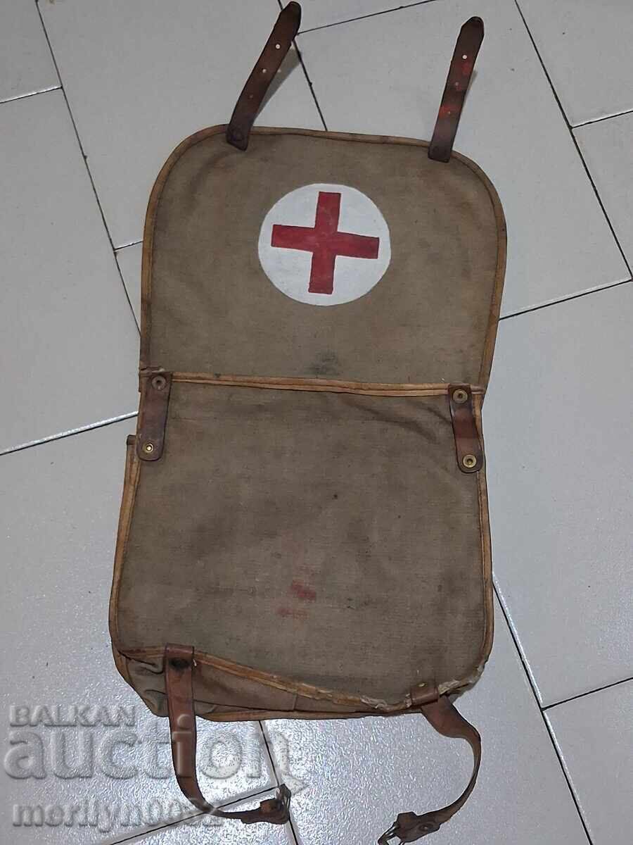 Полева медицинска чанта санитарен инструктор WW2 санитарка - 7