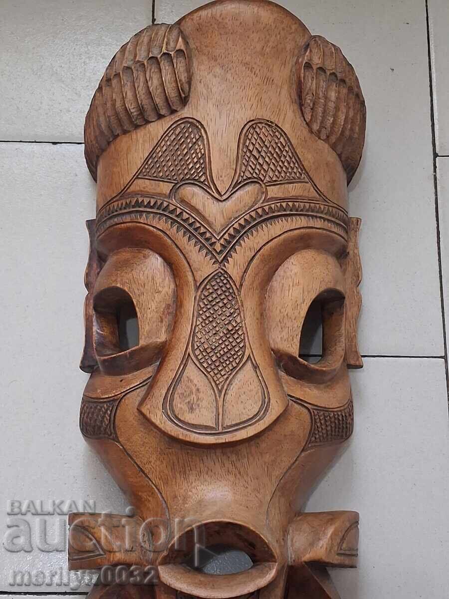 Πολύ παλιά μάσκα ξυλόγλυπτη εσωτερικού χώρου ΣΥΛΛΕΚΤΙΚΗ ομορφιά με τιμή 289.00 BGN | € 147.76
