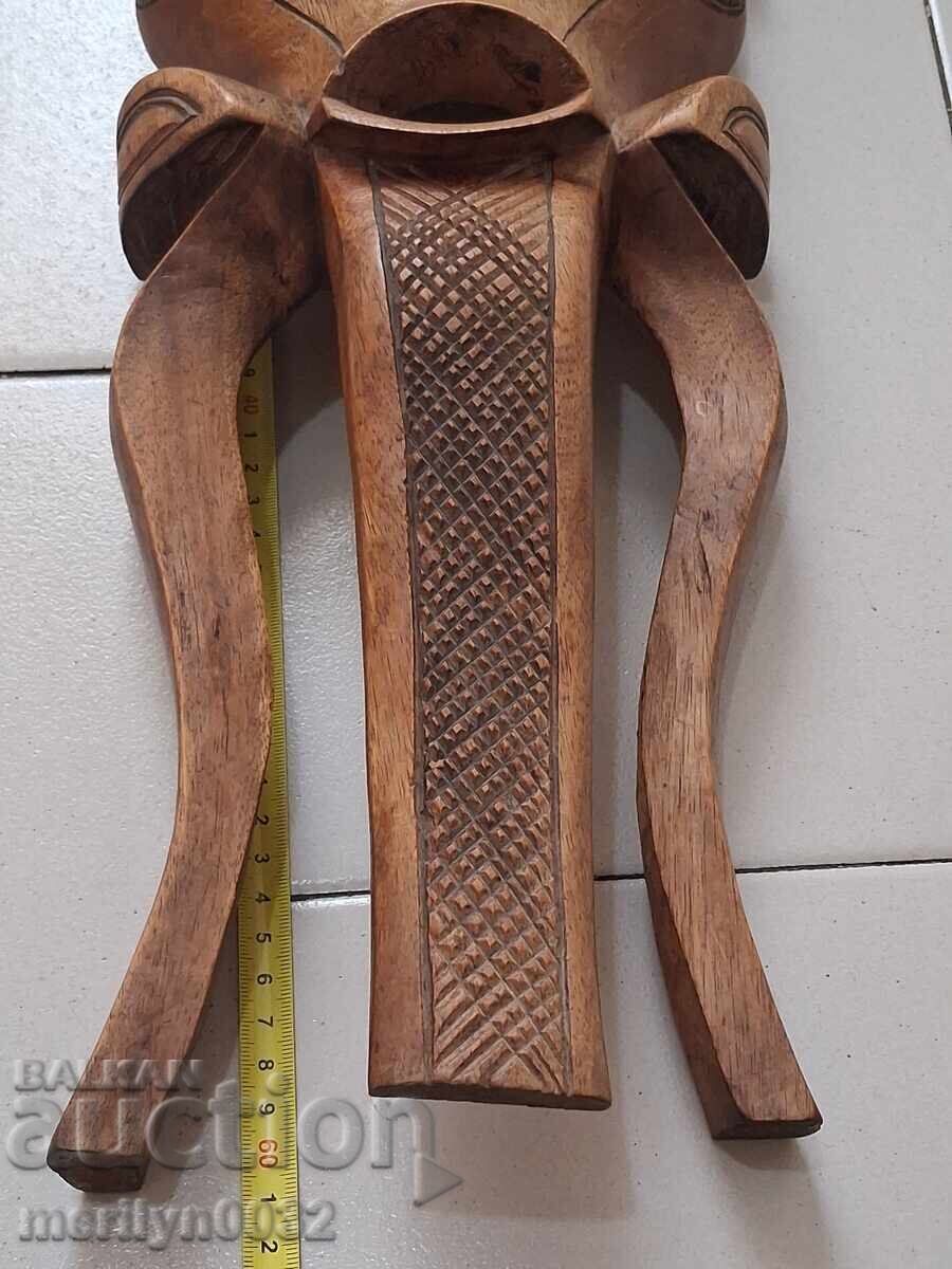 Δημοπρασία Πολύ παλιά μάσκα ξυλόγλυπτη εσωτερικού χώρου ΣΥΛΛΕΚΤΙΚΗ ομορφιά