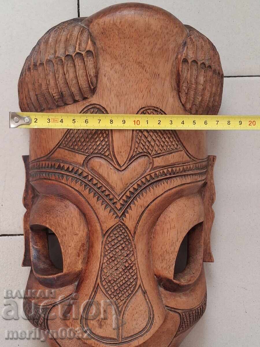 Παράδοση Πολύ παλιά μάσκα ξυλόγλυπτη εσωτερικού χώρου ΣΥΛΛΕΚΤΙΚΗ ομορφιά