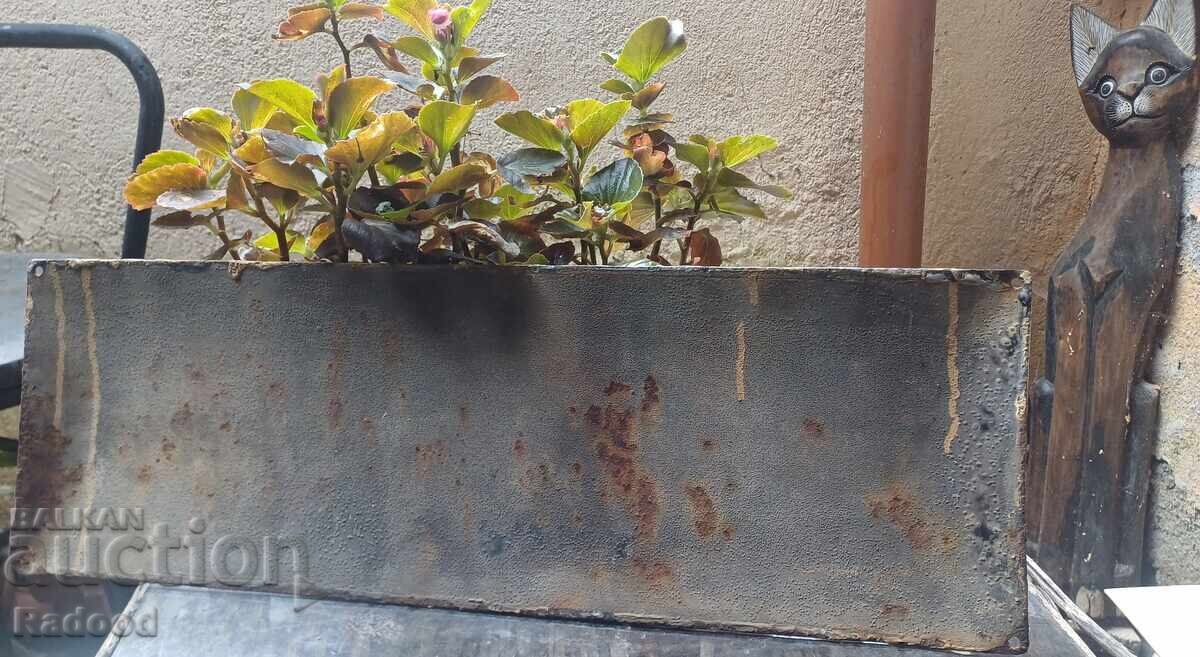 Auction Enamel plate Auction Enamel plate