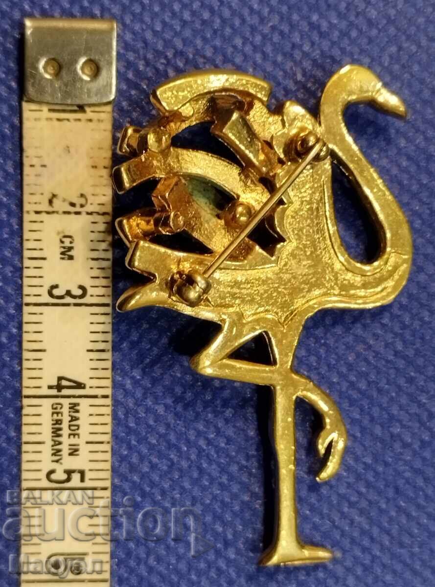 Δημοπρασία Αντίκα καρφίτσα "Φλαμίνγκο" της Karoly Friedlander