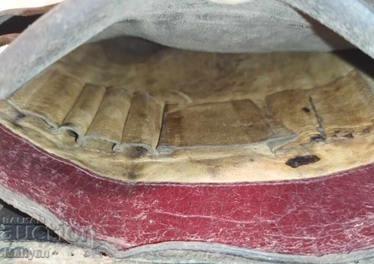 Old commander's leather bag, tablet, early social - 5
