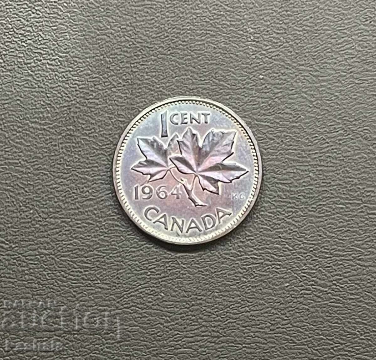 Канада 1 цент 1964 г. Канада 1 цент 1964 г.
