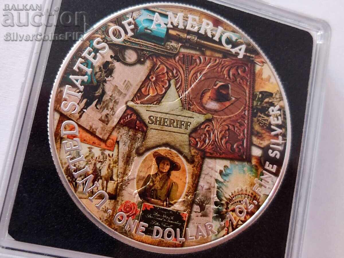 Silver 1$ Cowgirl from the Wild West 2024 USA - 6 Silver 1$ Cowgirl from the Wild West 2024 USA - 6