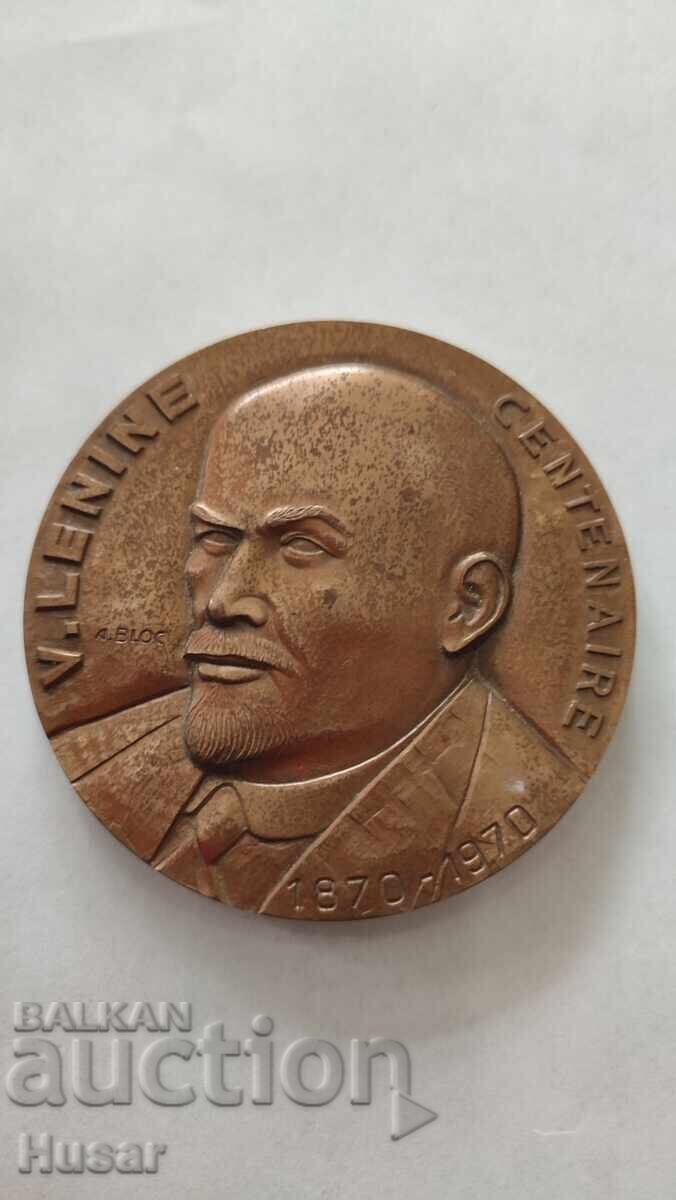 Plachetă incredibilă LENIN, gravor renumit