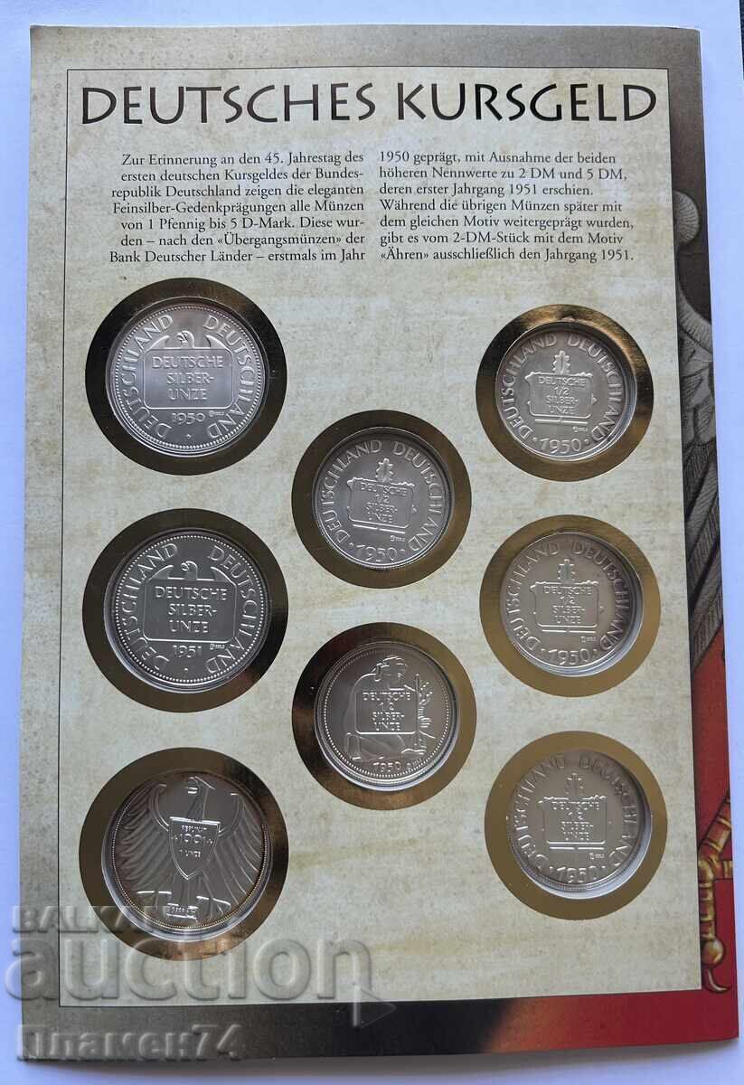 Auction  Silver plaques, 45g, German course currency