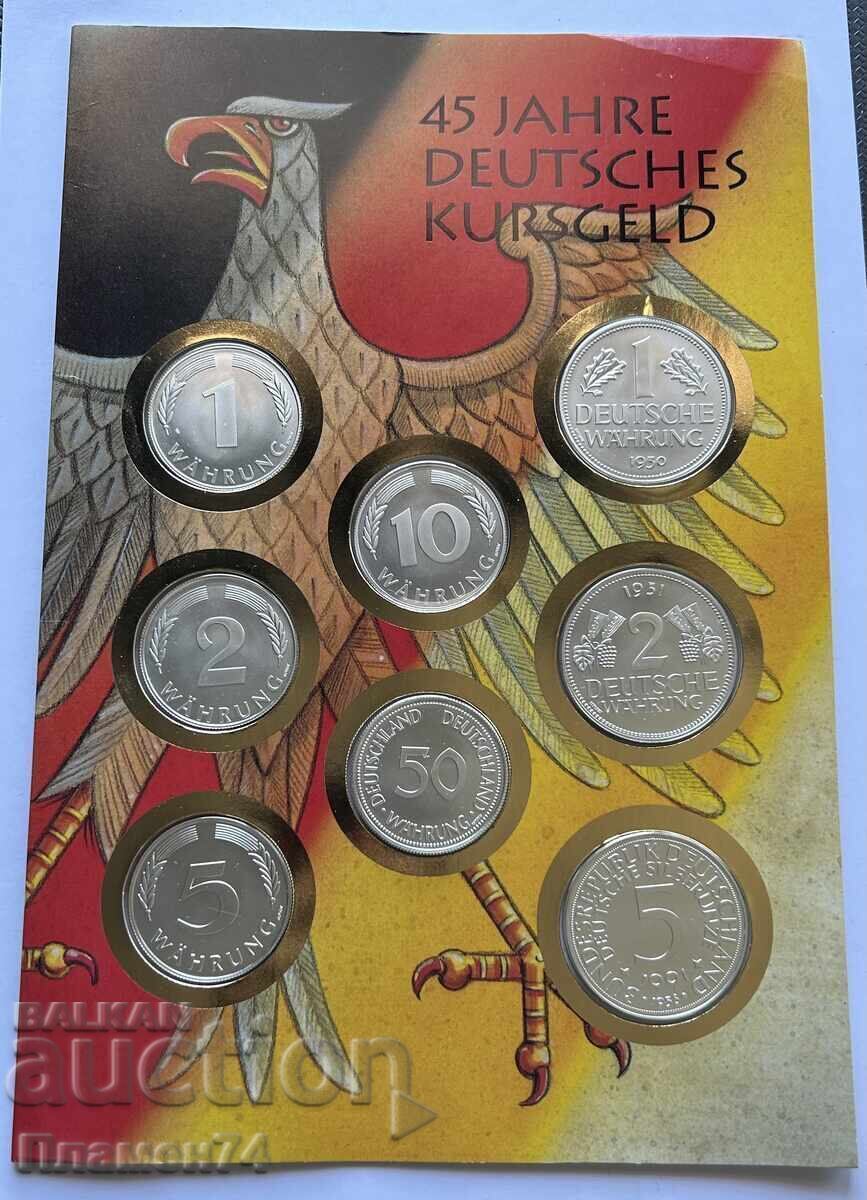 Silver plaques, 45g, German course currency