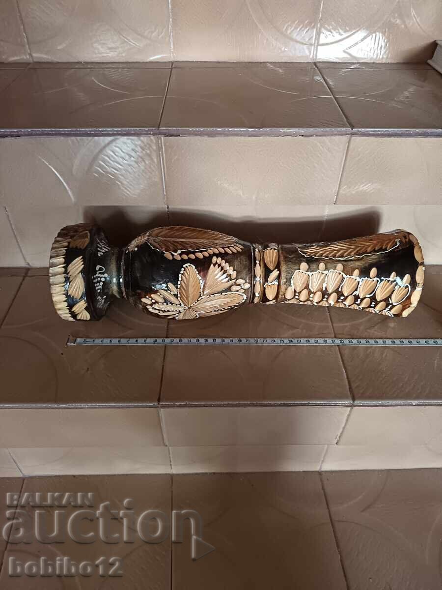 Ξύλινο διακοσμητικό βάζο 40εκ με τιμή € 10.00 | 19.56 BGN