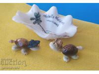 Фигурки от морски миди черупки и пепелник