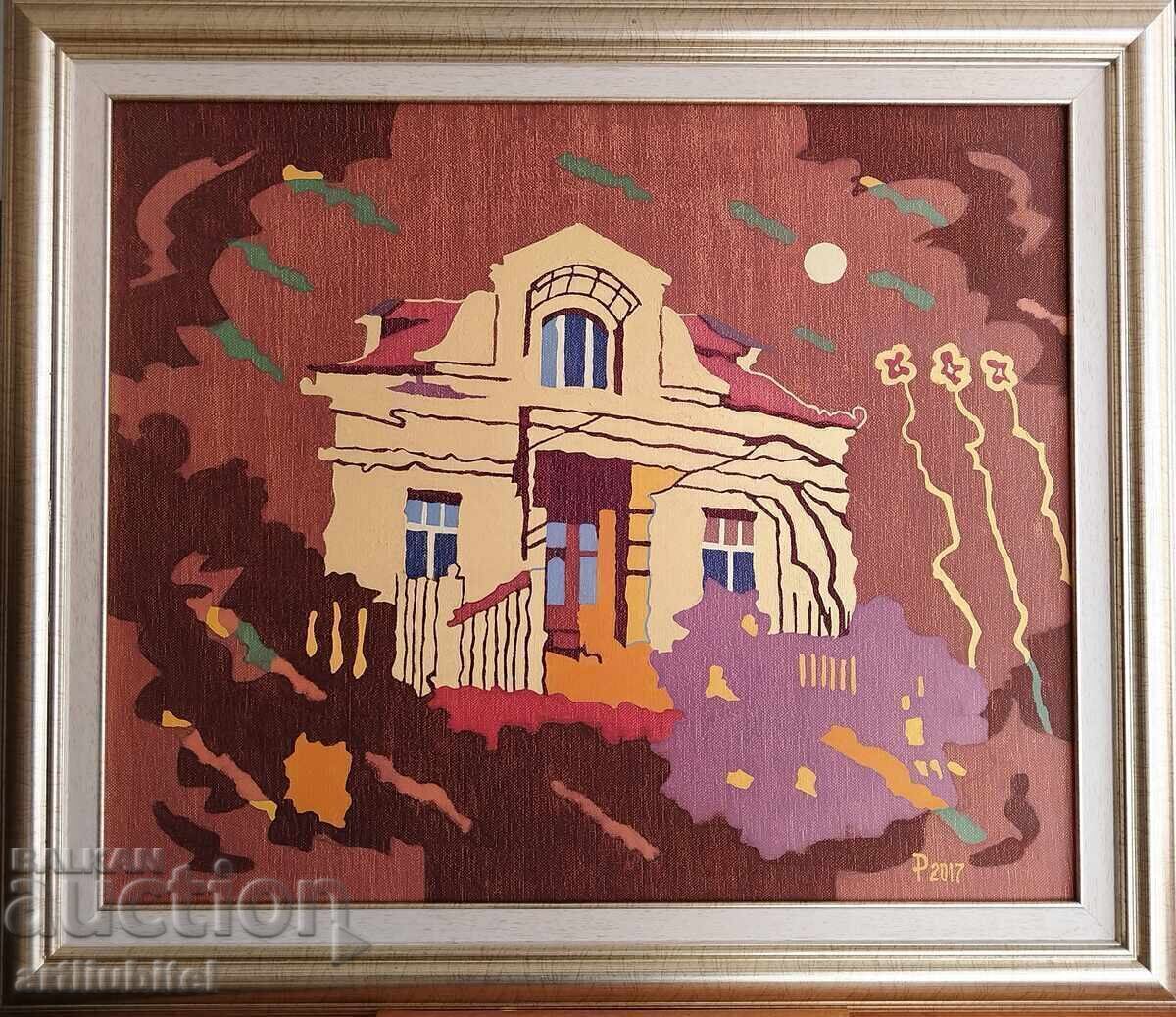 Петър Дарковски - картина "Момент 4", 63 х 73 см. Петър Дарковски - картина "Момент 4", 63 х 73 см.