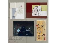 Kaloyan Bogdanov - Kalo - 4 pcs. Interesting original paintings