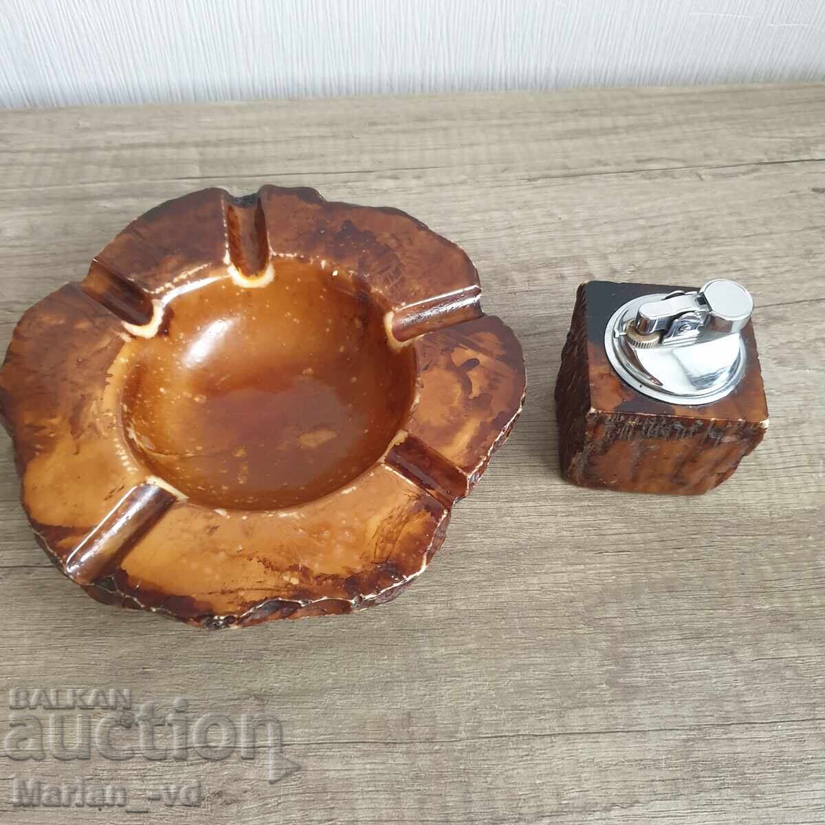 Комплект пепелник и запалка Комплект пепелник и запалка