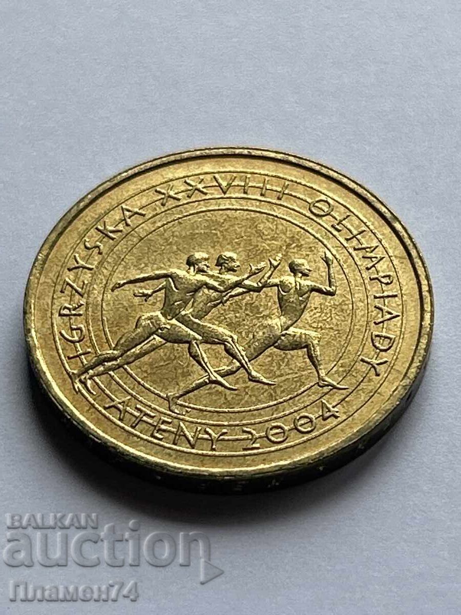 2 Zloty 2004 Poland Athens with price 4.00 BGN | € 2.05