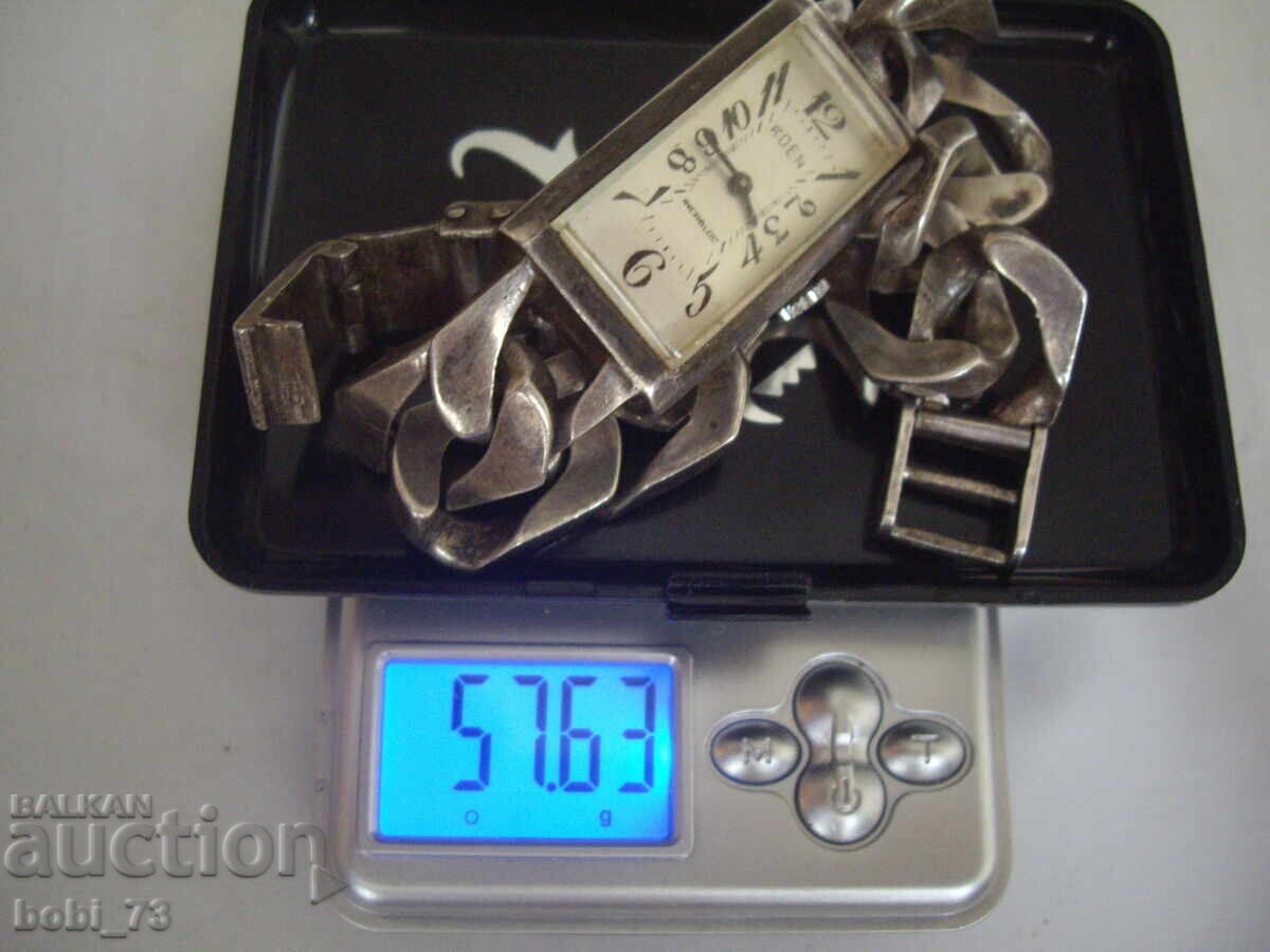 Ασημένιο γυναικείο ρολόι-βραχιόλι αντίκα - 7 Ασημένιο γυναικείο ρολόι-βραχιόλι αντίκα - 7