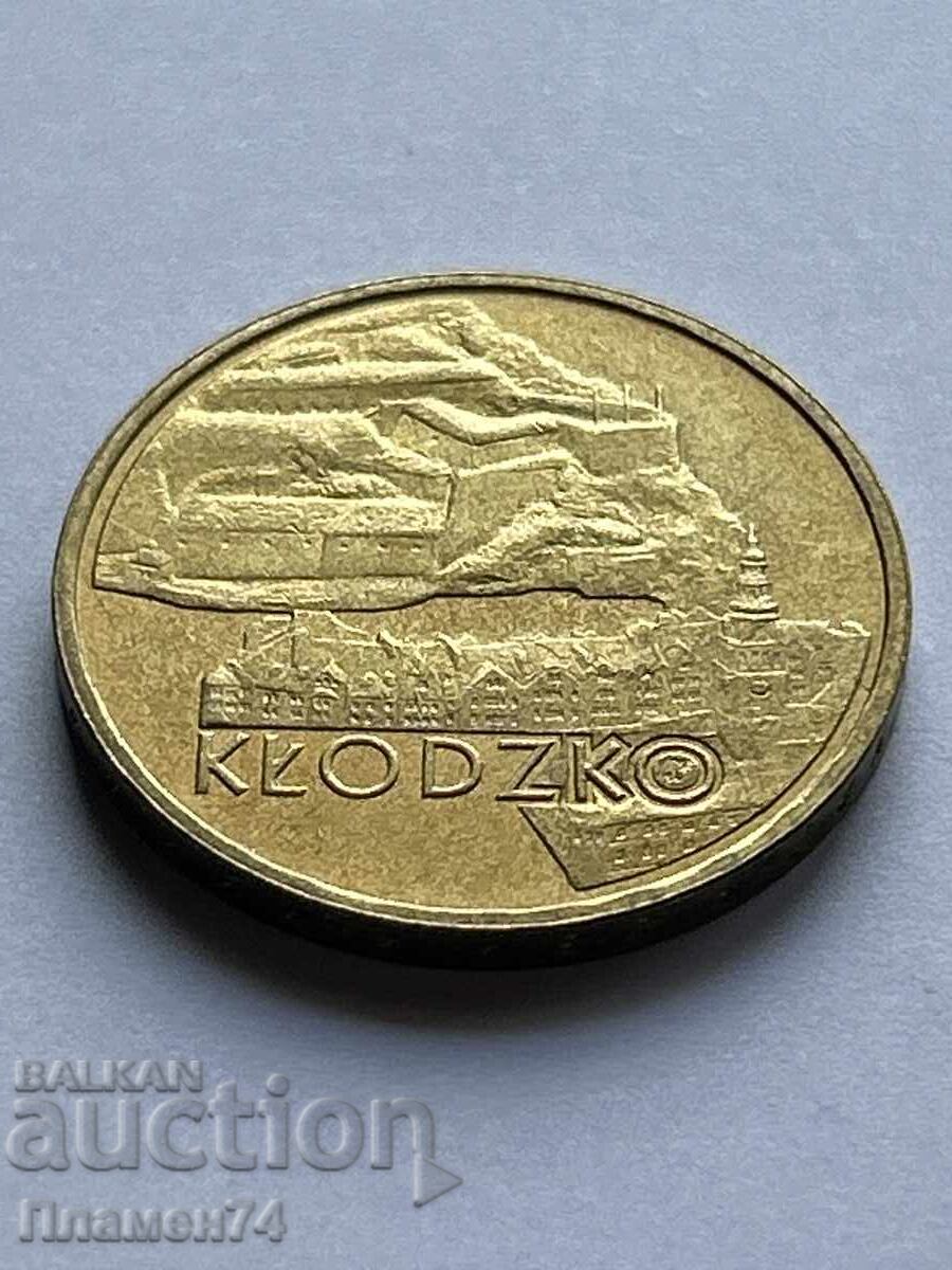 2 ζλότι 2007 Πολωνία Ιστορικές πολωνικές πόλεις. Κλόντζκο με τιμή 3.00 BGN | € 1.53
