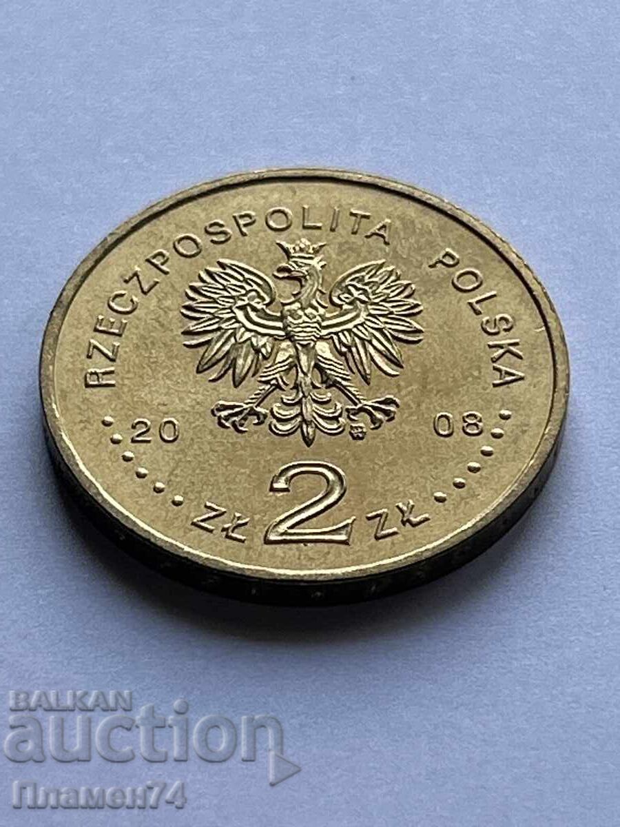 2 Zloty 2008 Poland Warsaw Ghetto Uprising (1943)