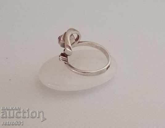 Παράδοση Γυναικείο Σετ Δαχτυλίδι Σκουλαρίκια με Κρύσταλλα Ρωσίας