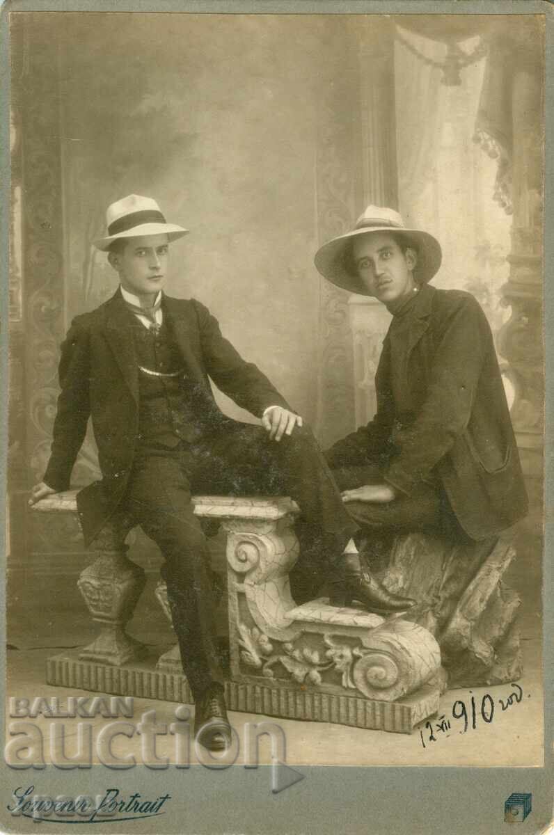 OLD PHOTOGRAPH - CARDBOARD - ALEXANDER STOYANOV SOFIA - 0654