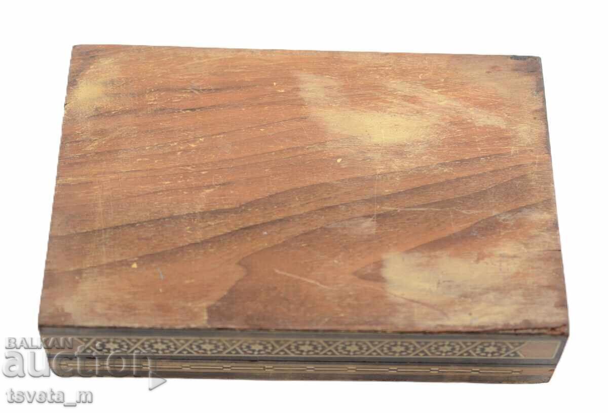 Ξύλινο κουτί με ένθετα από μαργαριτάρι και κόκαλο - 6