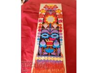 Tablou cu Kukeri, tehnică mixtă