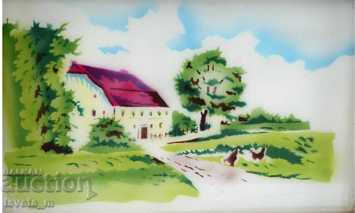 Πορσελάνινος δίσκος με ασημένια μεταλλικά στοιχεία με τιμή 35.00 BGN | € 17.90 Πορσελάνινος δίσκος με ασημένια μεταλλικά στοιχεία με τιμή 35.00 BGN | € 17.90