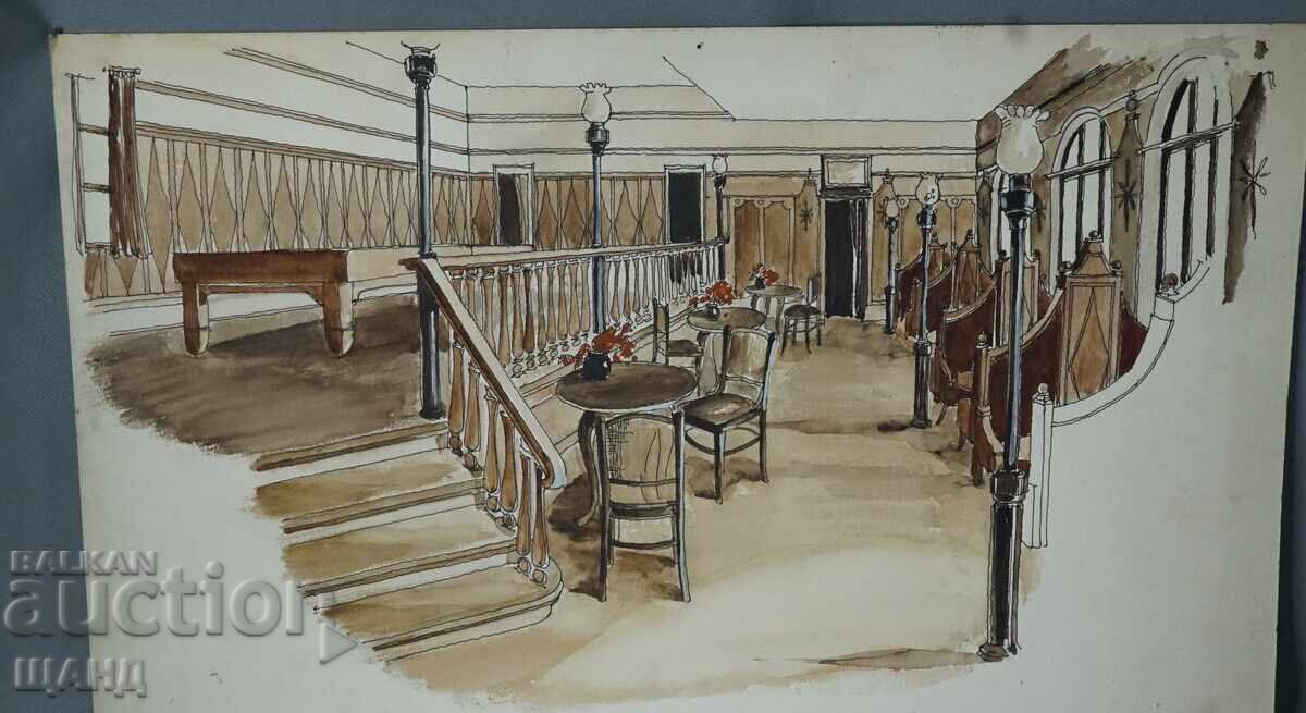 Valentina Mladenova tablou desen Maestrul de la Boiana interior cu preț 20.00 BGN | € 10.23