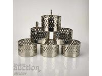 Σετ από 6 σουβέρ σερβίτσιο Σοβιετικής εποχής #6123