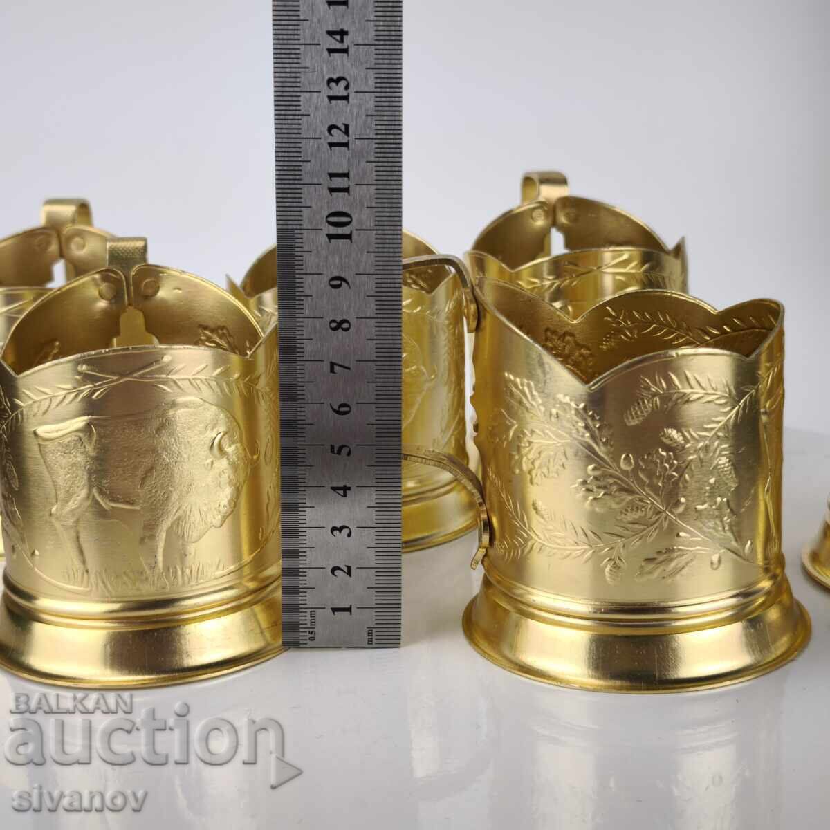 Σετ από 6 σουβέρ vintage Σοβιετικής εποχής #6126 - 7