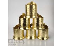 Σετ από 6 σουβέρ vintage Σοβιετικής εποχής #6126