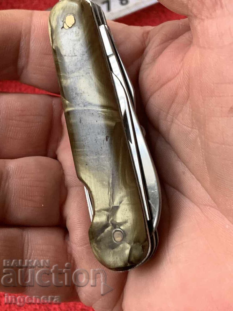 CUȚIT PLIABIL CUȚIT VECHI LAMĂ-MARCAJE - 7 CUȚIT PLIABIL CUȚIT VECHI LAMĂ-MARCAJE - 7