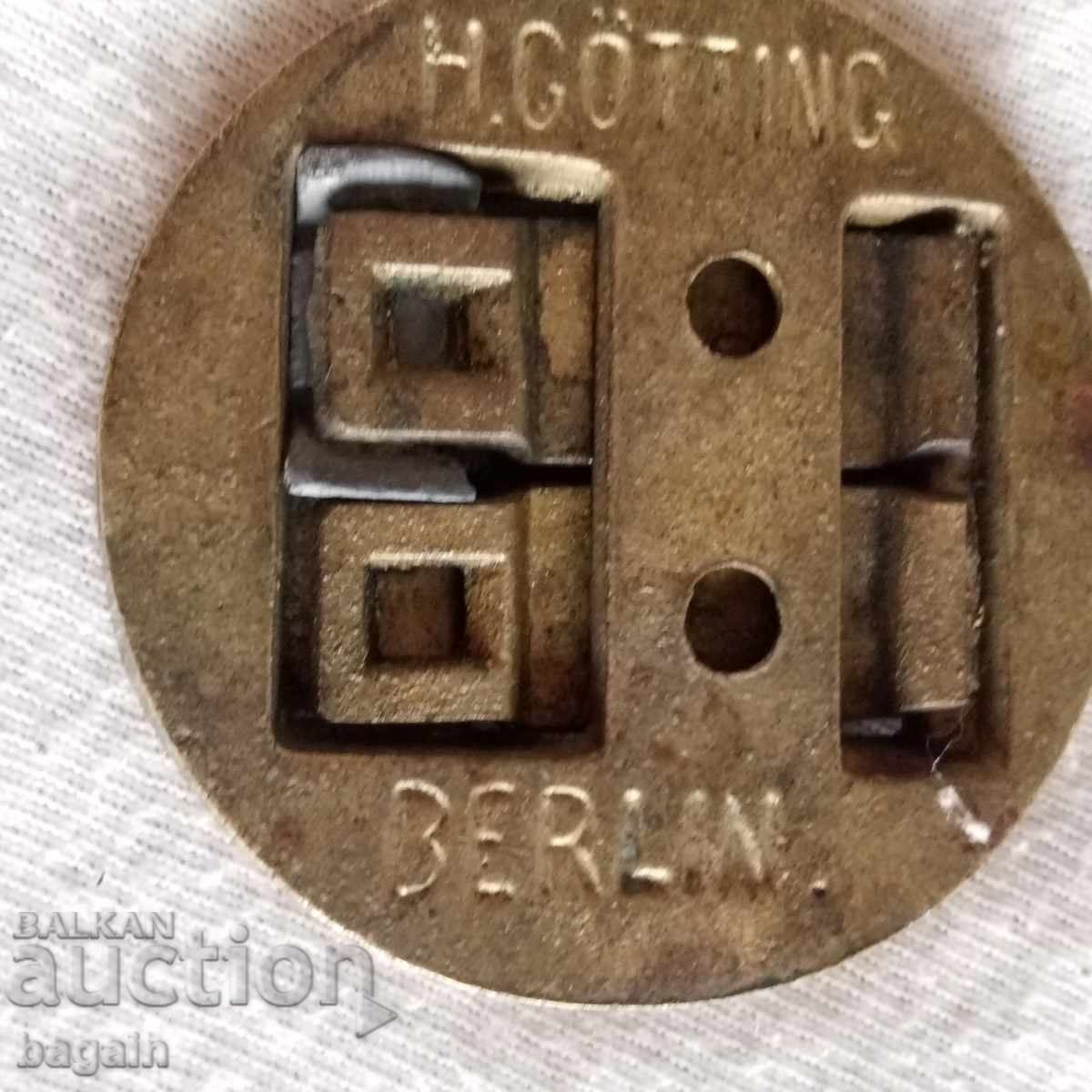 Аукцион Трети Райх. Бронзова пломба за запечатване на бъчви.