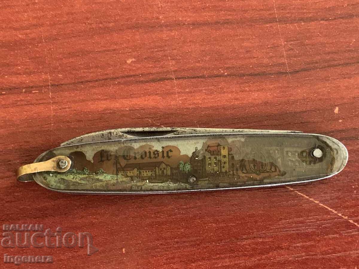 FOLDING KNIFE, OLD KNIFE, BLADE-MOTHER OF PEARL with price € 28.50 | 55.74 BGN