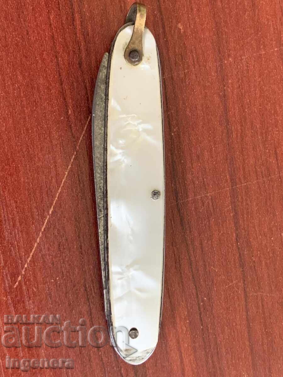 Delivery of FOLDING KNIFE, OLD KNIFE, BLADE-MOTHER OF PEARL