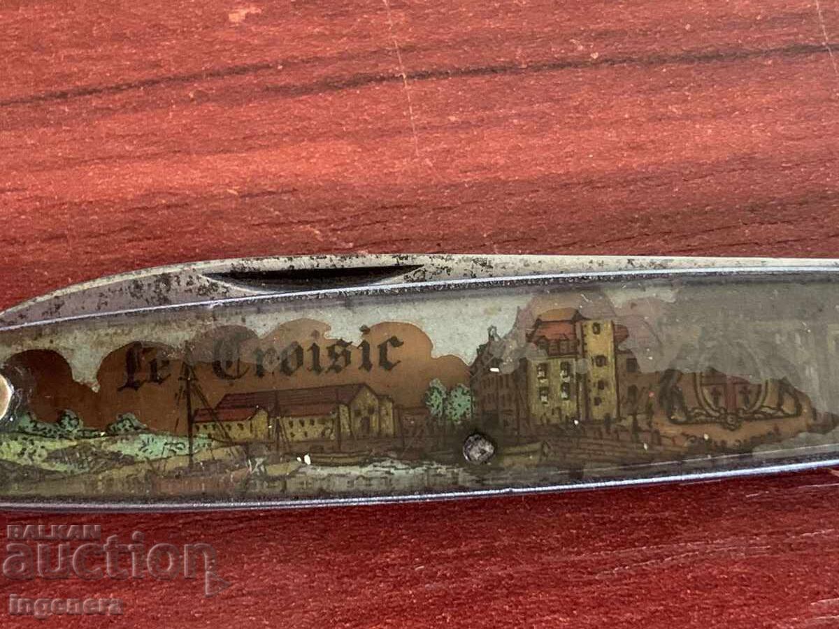 FOLDING KNIFE, OLD KNIFE, BLADE-MOTHER OF PEARL - 6