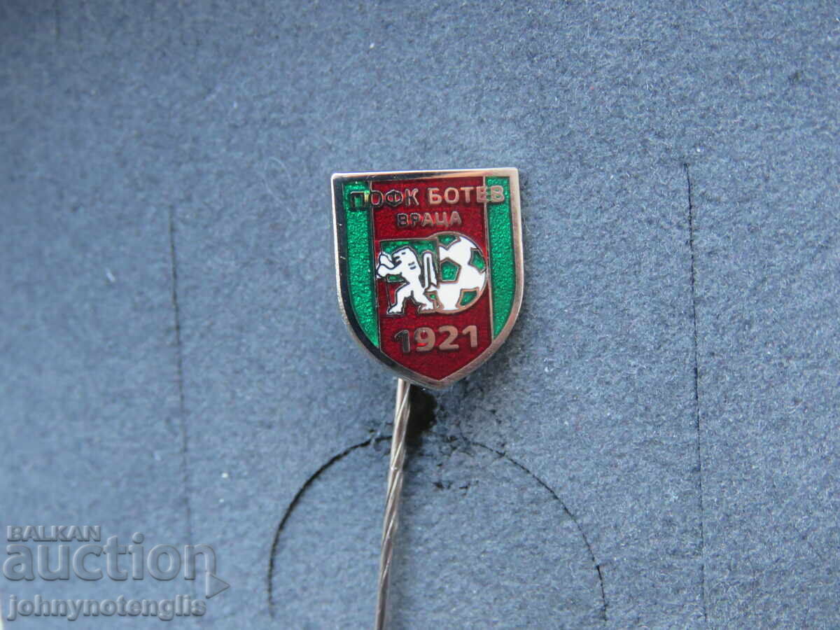 Mărcuță de fotbal numerotată mică a FC Botev Vratsa, pe ac