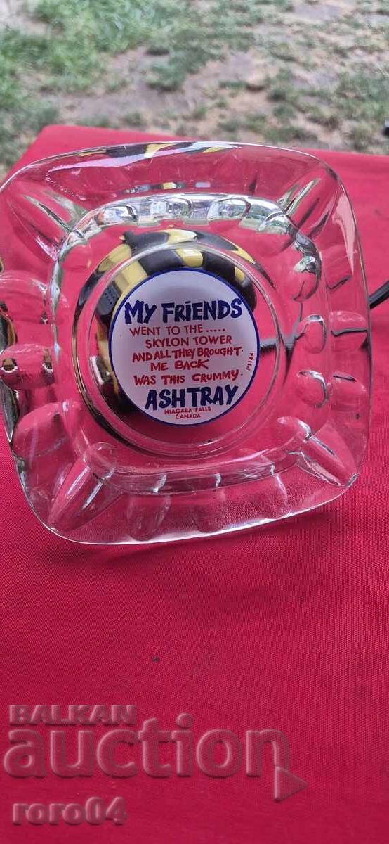ASHTRAY - GLASS/CRYSTAL - CANADA/CANADA - 6