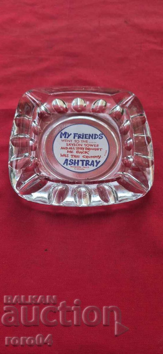 ASHTRAY - GLASS/CRYSTAL - CANADA/CANADA