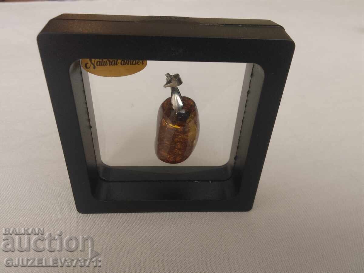 Pendant made of natural amber - 6