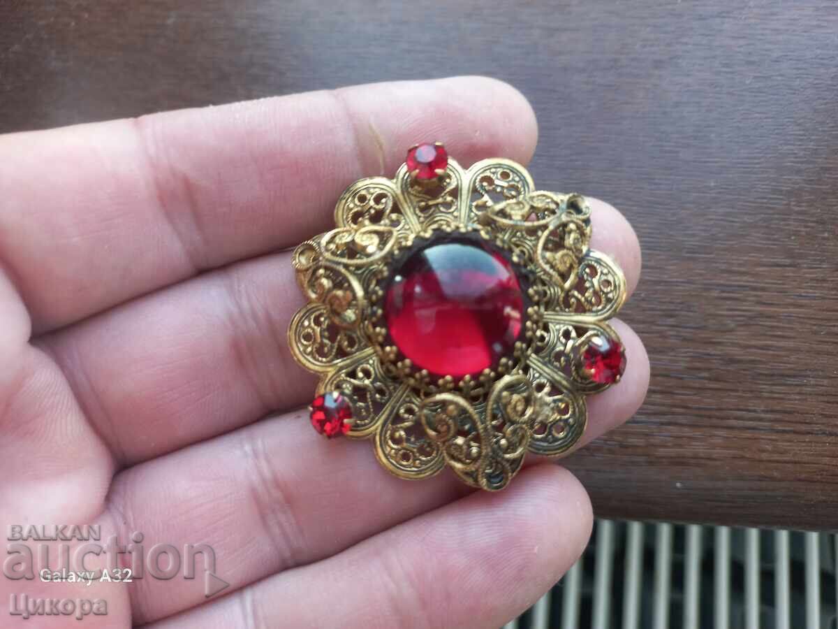 BROȘĂ VECHE FILIGRAN