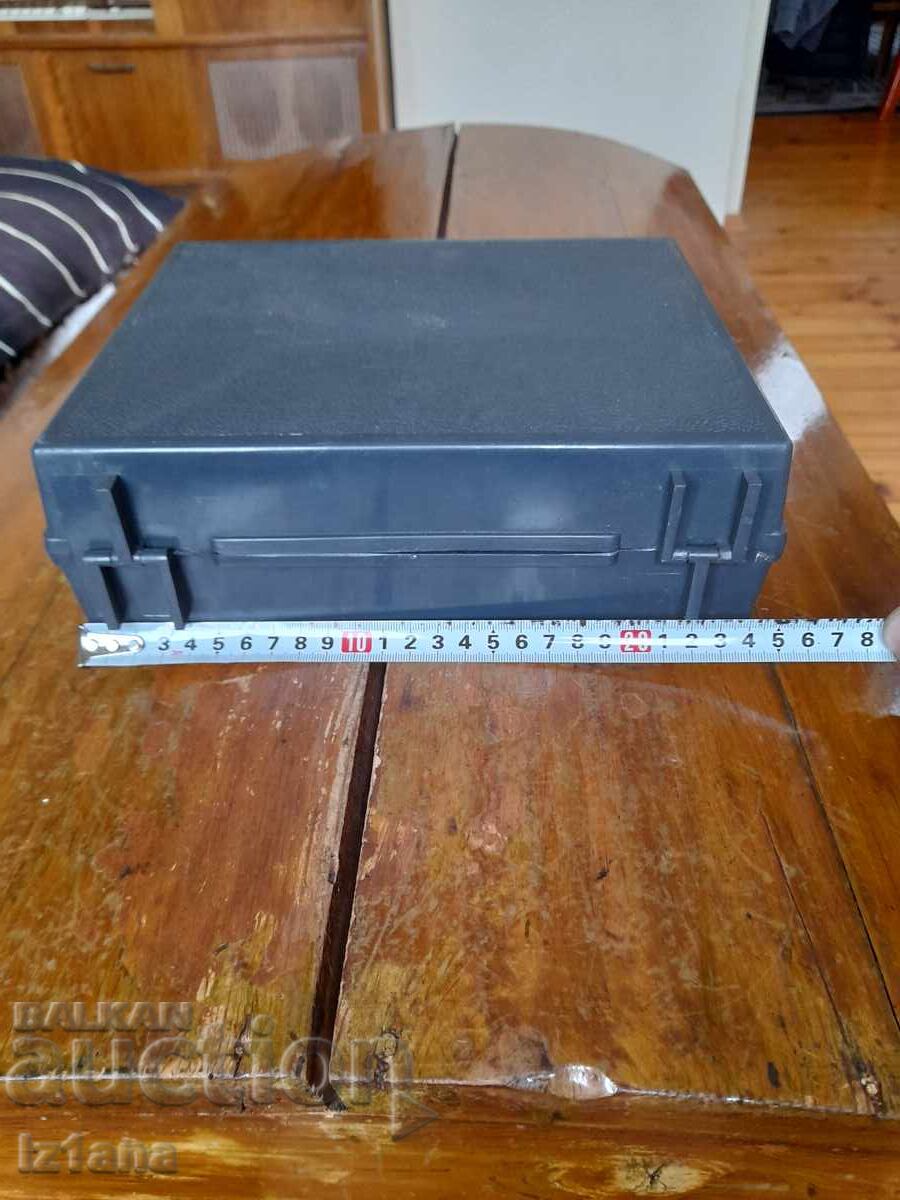 Auction Old plastic suitcase Auction Old plastic suitcase