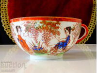 Cană din porțelan os Fukagawa japonez