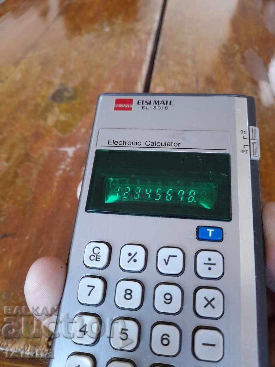 Old Sharp Elsi Mate EL-8018 calculator - 7