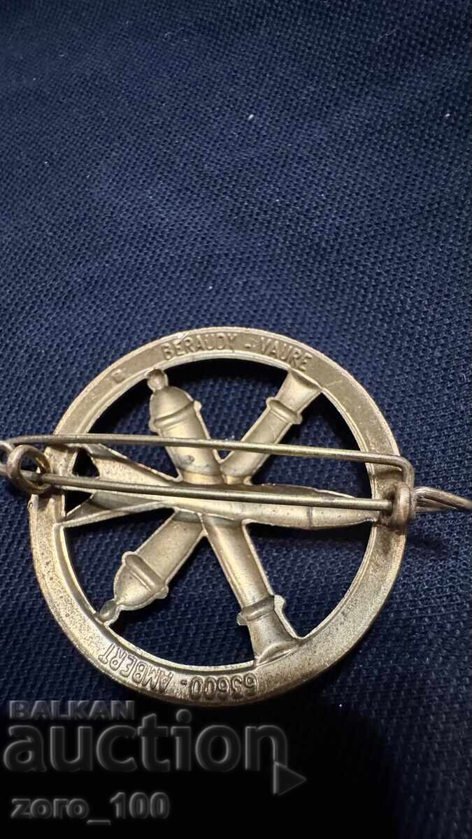 Δημοπρασία Γαλλικό επιχρυσωμένο στρατιωτικό σήμα Δημοπρασία Γαλλικό επιχρυσωμένο στρατιωτικό σήμα