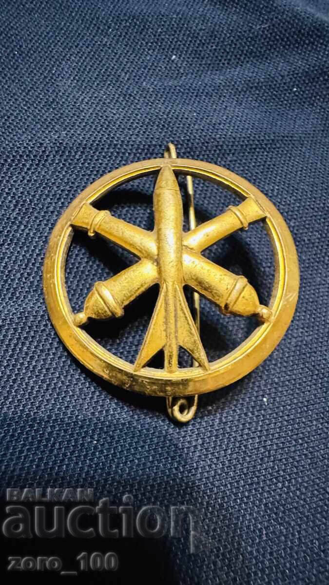 Γαλλικό επιχρυσωμένο στρατιωτικό σήμα Γαλλικό επιχρυσωμένο στρατιωτικό σήμα