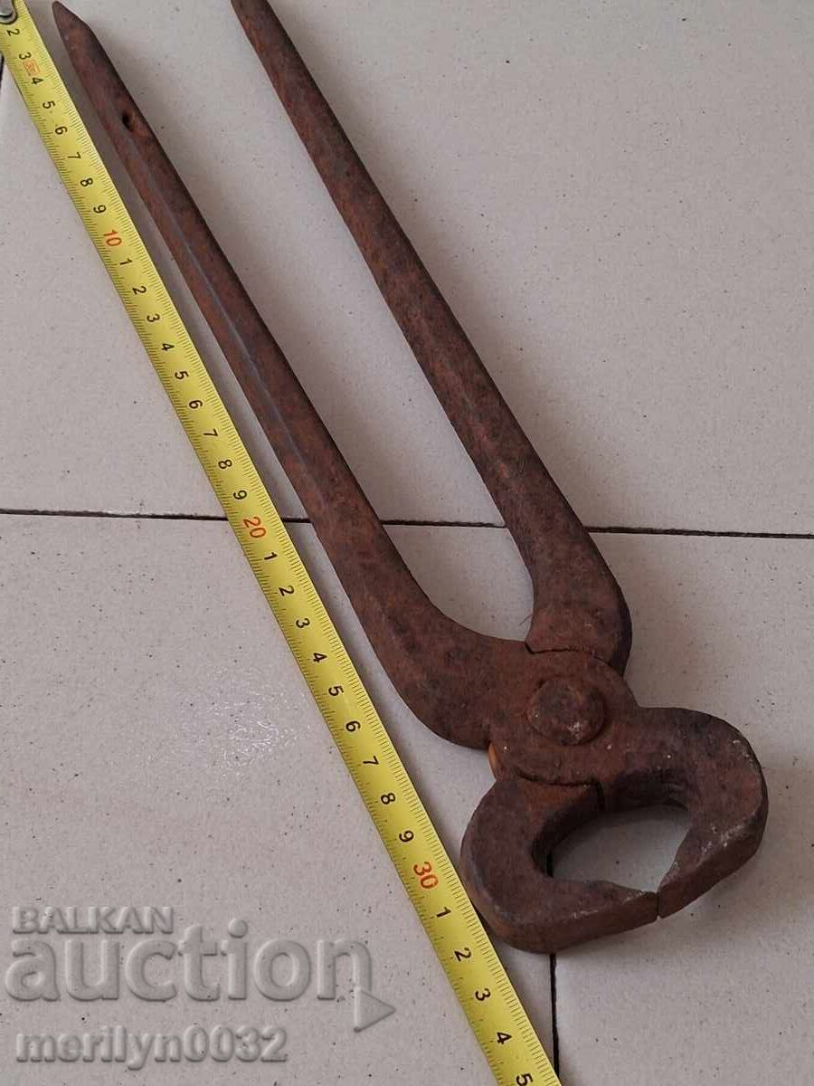 Blacksmith's tongs wrought iron tool - 5
