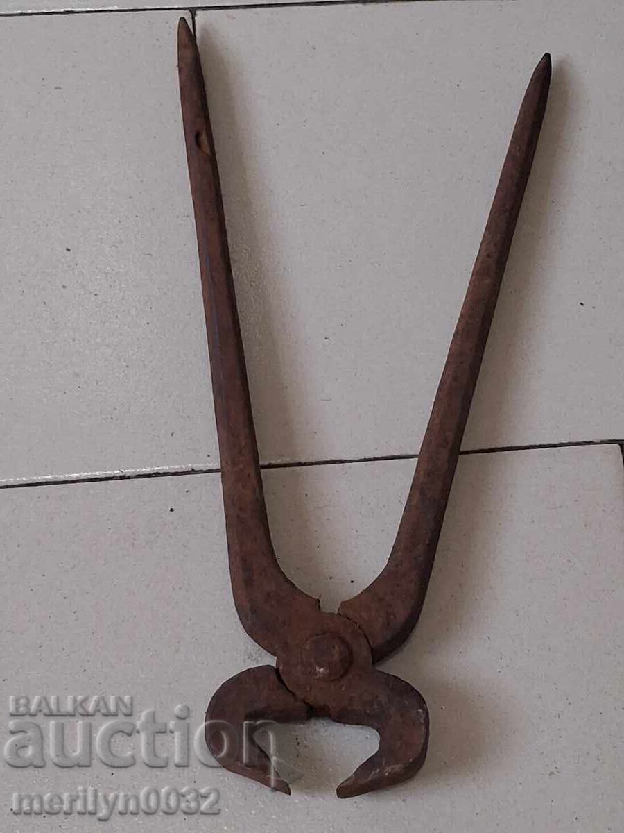 Blacksmith's tongs wrought iron tool