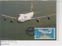 Postcard MAX FDC PLANES AVIATION