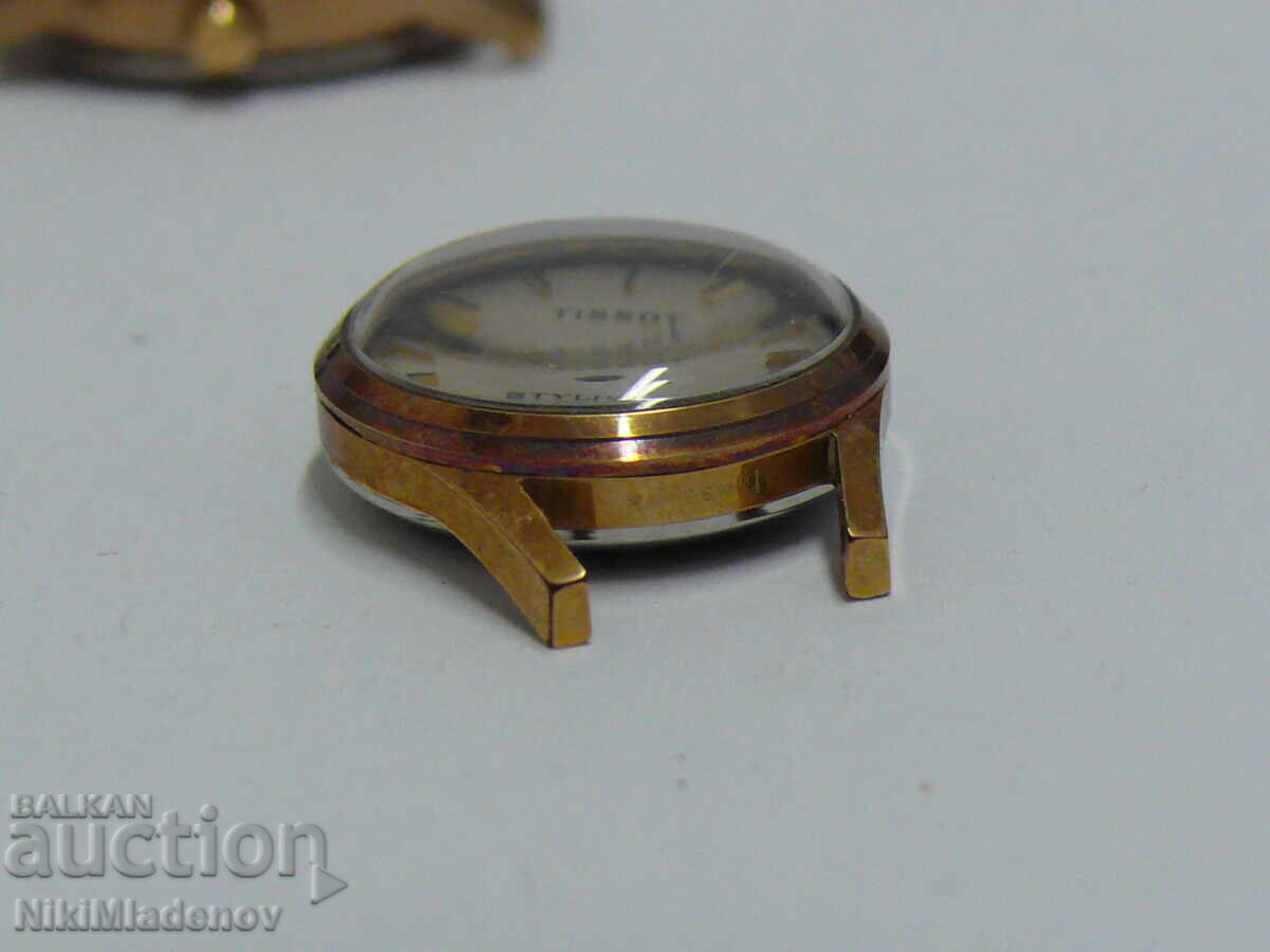 Λοτ θηκών για χειροποίητα ρολόγια, TISSOT, DOXA επιχρυσωμένα - 5 Λοτ θηκών για χειροποίητα ρολόγια, TISSOT, DOXA επιχρυσωμένα - 5