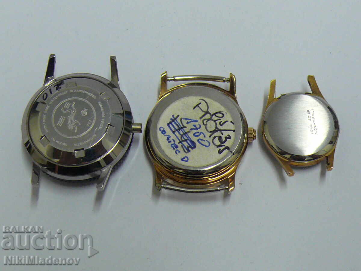 Λοτ θηκών για χειροποίητα ρολόγια, TISSOT, DOXA επιχρυσωμένα - 6 Λοτ θηκών για χειροποίητα ρολόγια, TISSOT, DOXA επιχρυσωμένα - 6